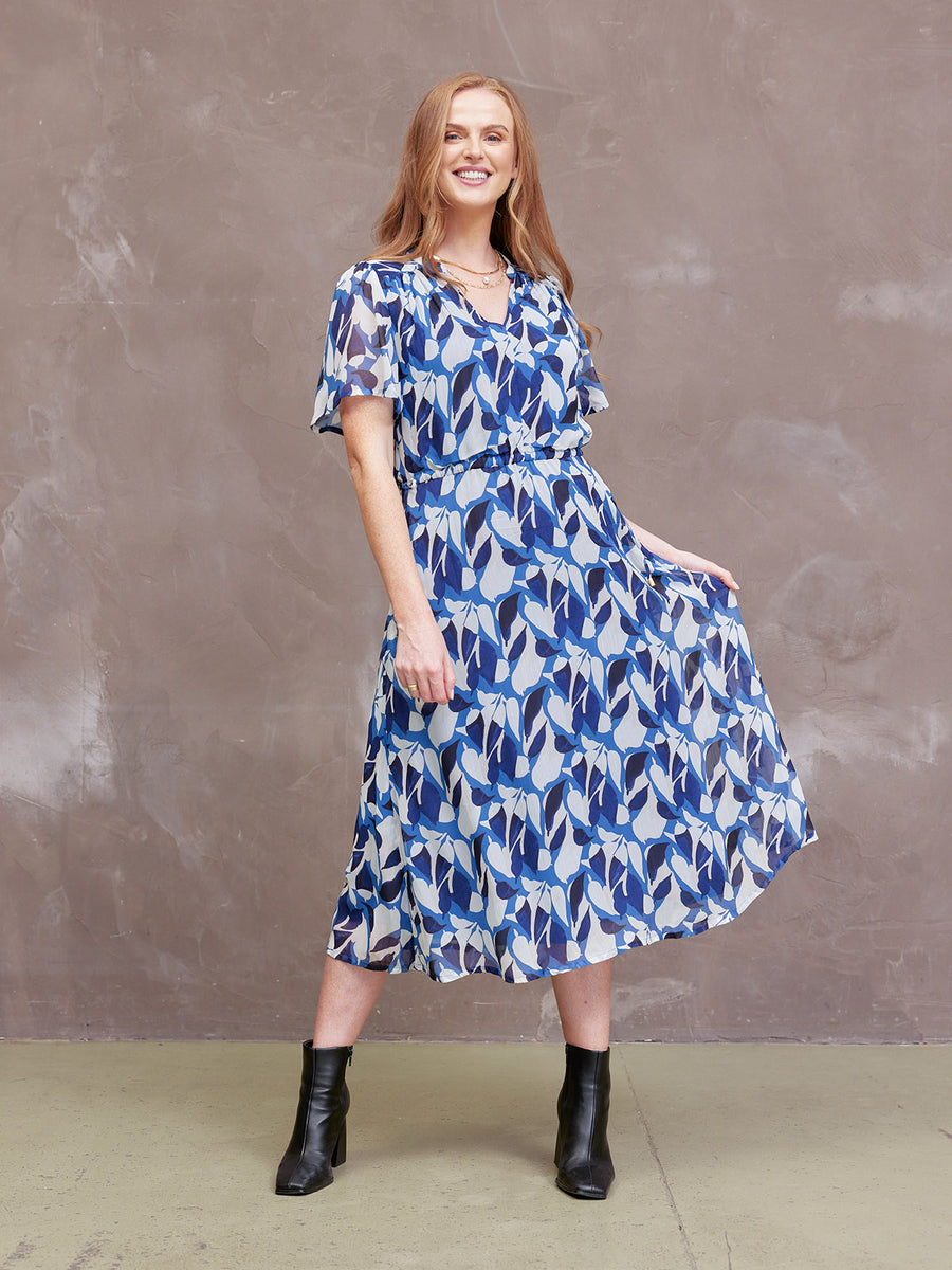 Louise Georgette Midi Dress