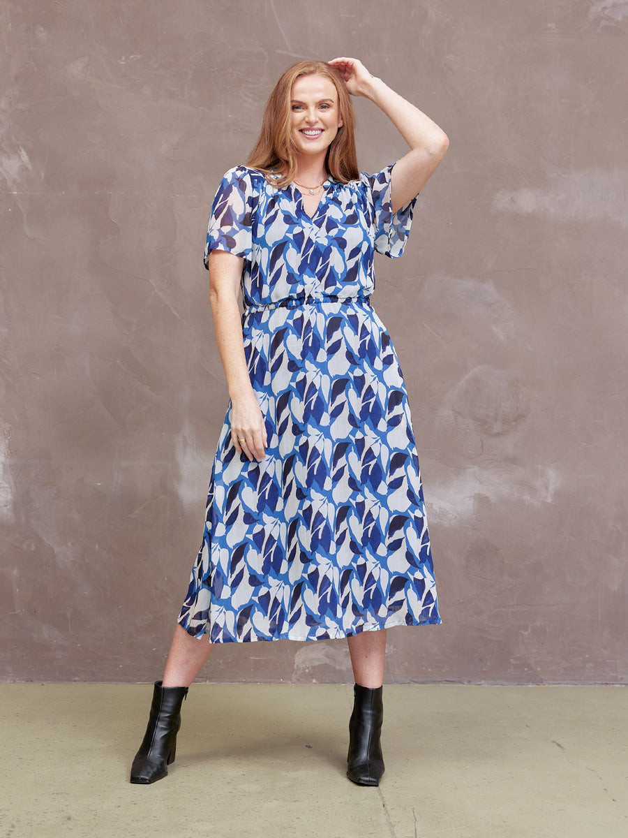Louise Georgette Midi Dress