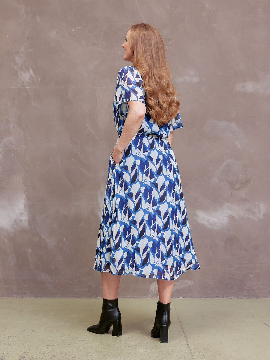 Louise Georgette Midi Dress