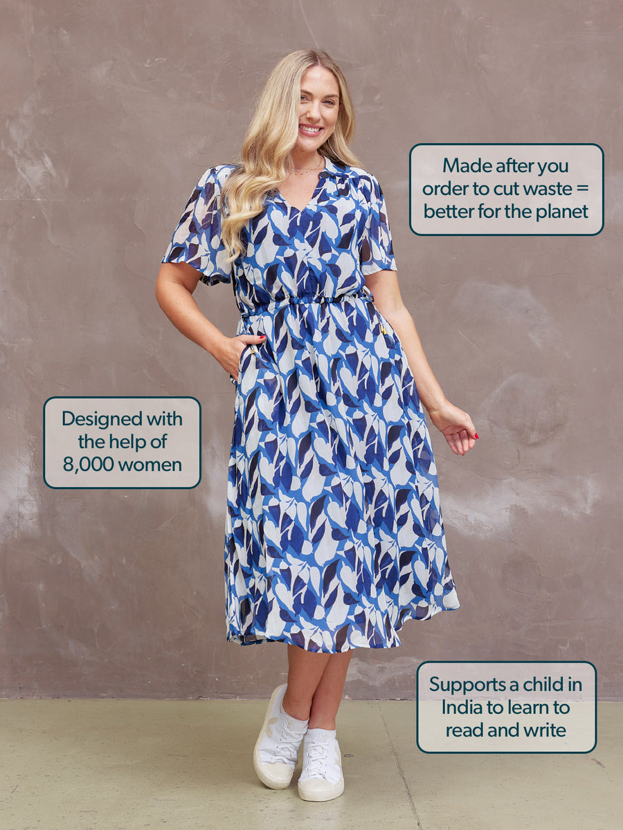 Louise Georgette Midi Dress