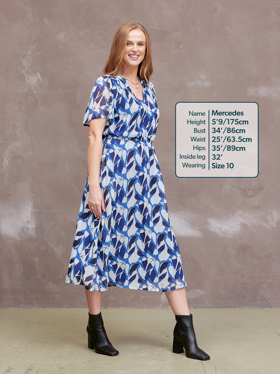 Louise Georgette Midi Dress