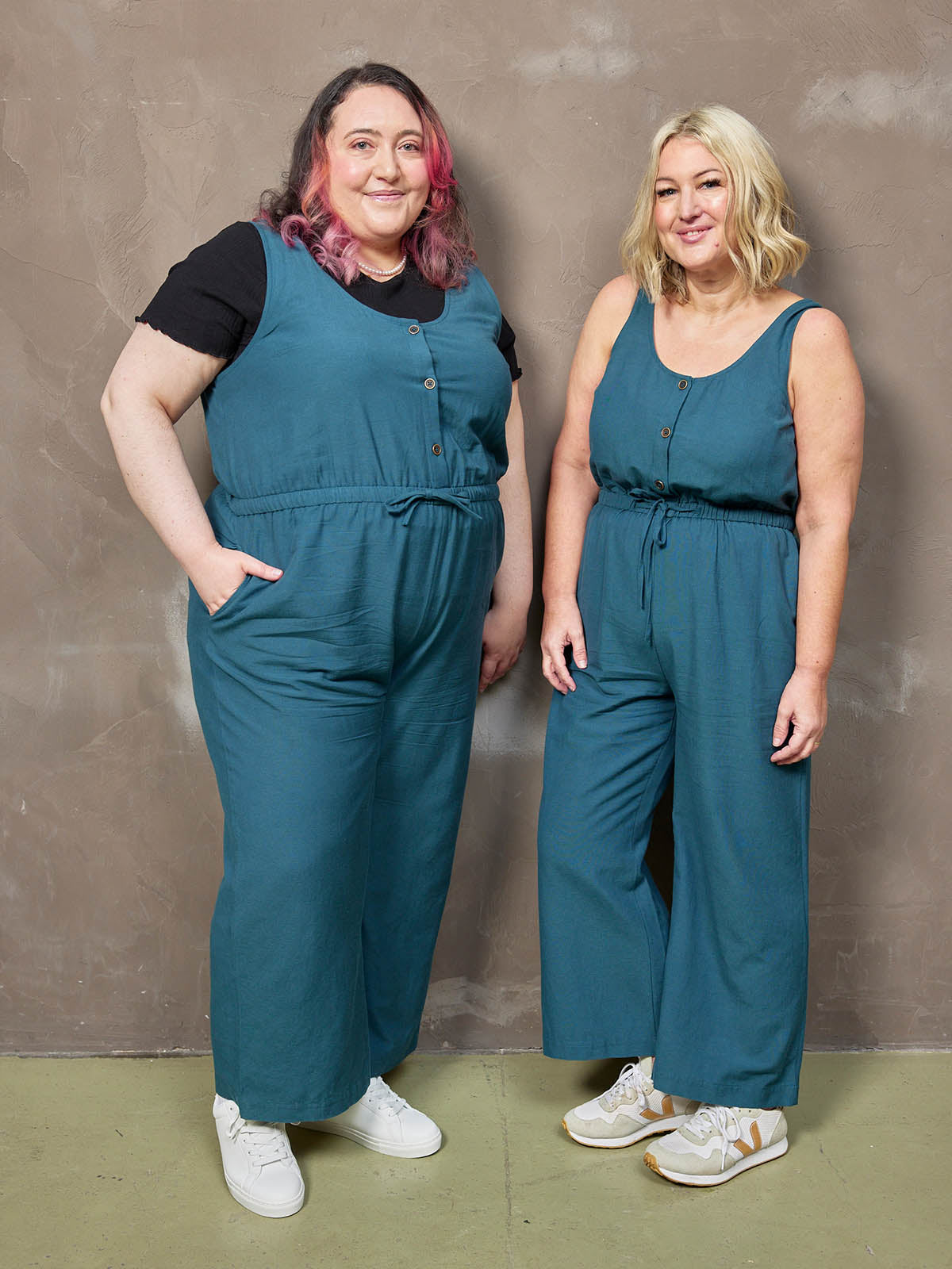 Plus size teal jumpsuit online