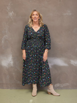 Maddie Dress - Black Floral