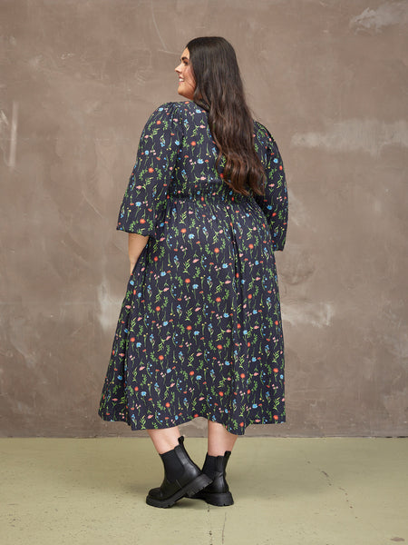 Maddie Dress - Black Floral
