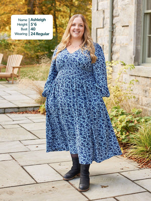 Maddie Dress - Blue Floral