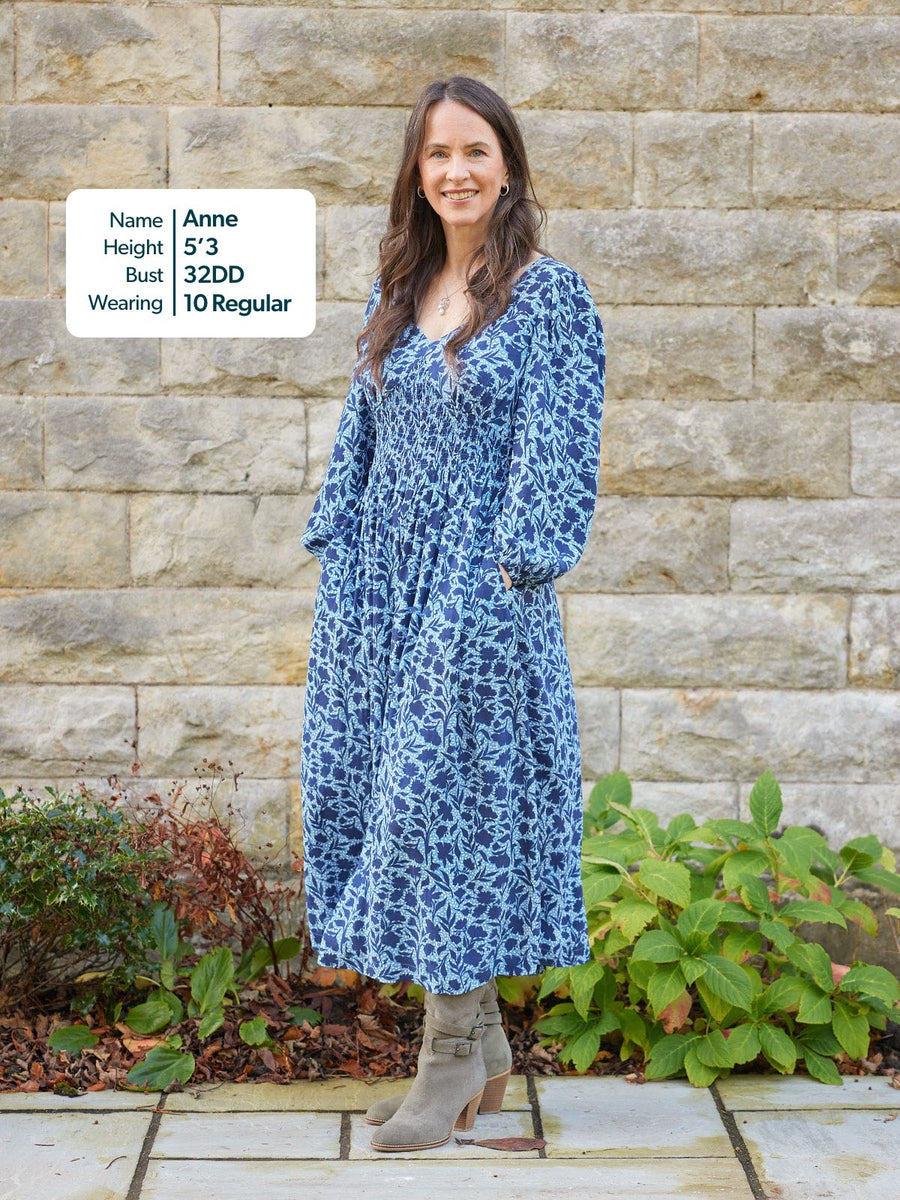 Maddie Dress - Blue Floral This is Unfolded Maddie Dress - Blue Floral This is Unfolded
