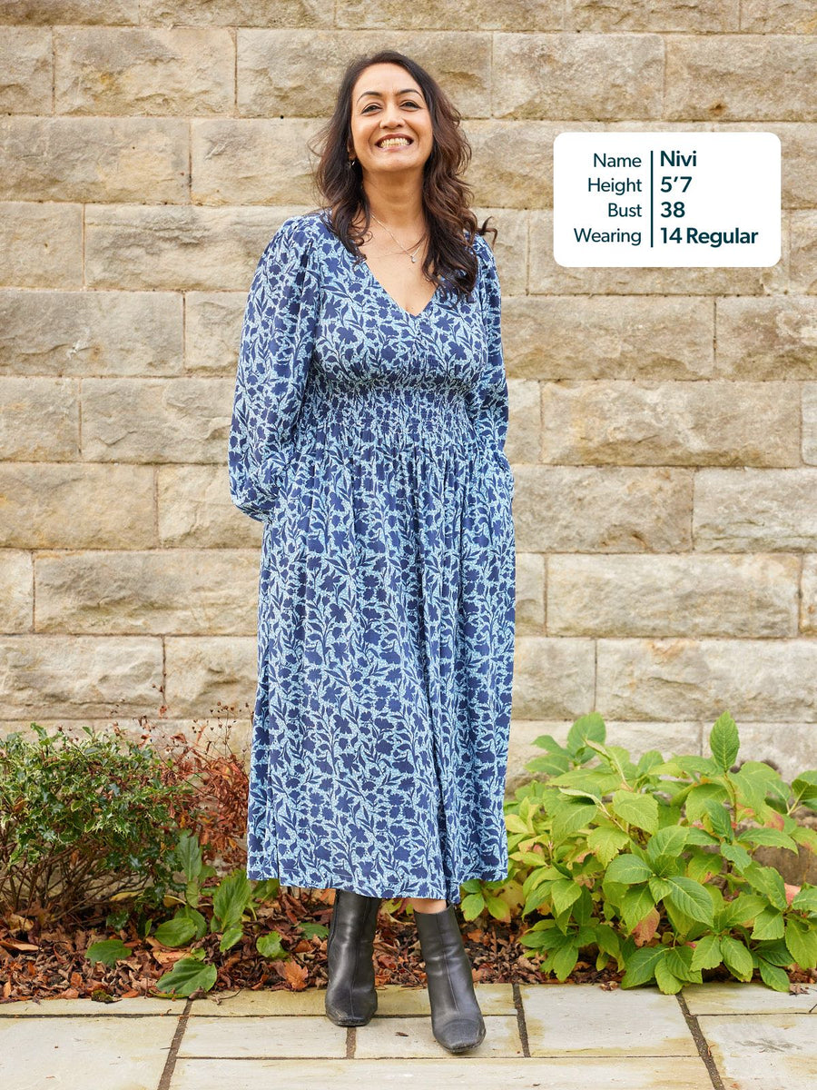 Maddie Dress - Blue Floral