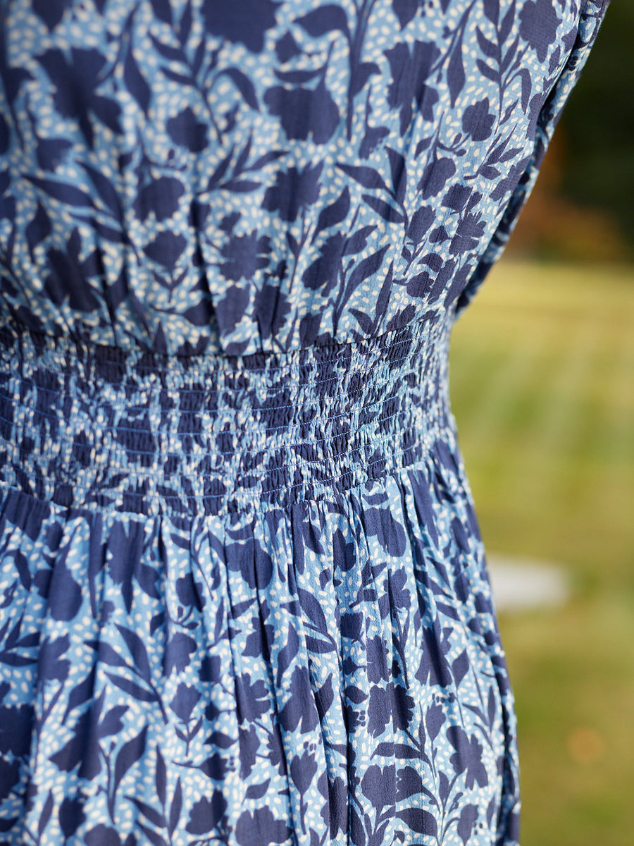 garden splendor navy blue floral print dress i madeline Lulus Garden Splendor Navy Blue Floral Print Long