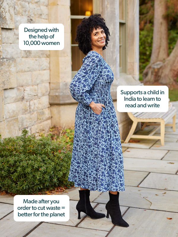 Maddie Dress - Blue Floral