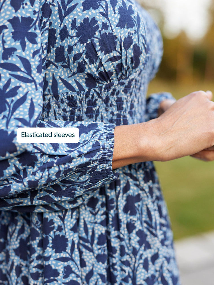 Maddie Dress - Blue Floral