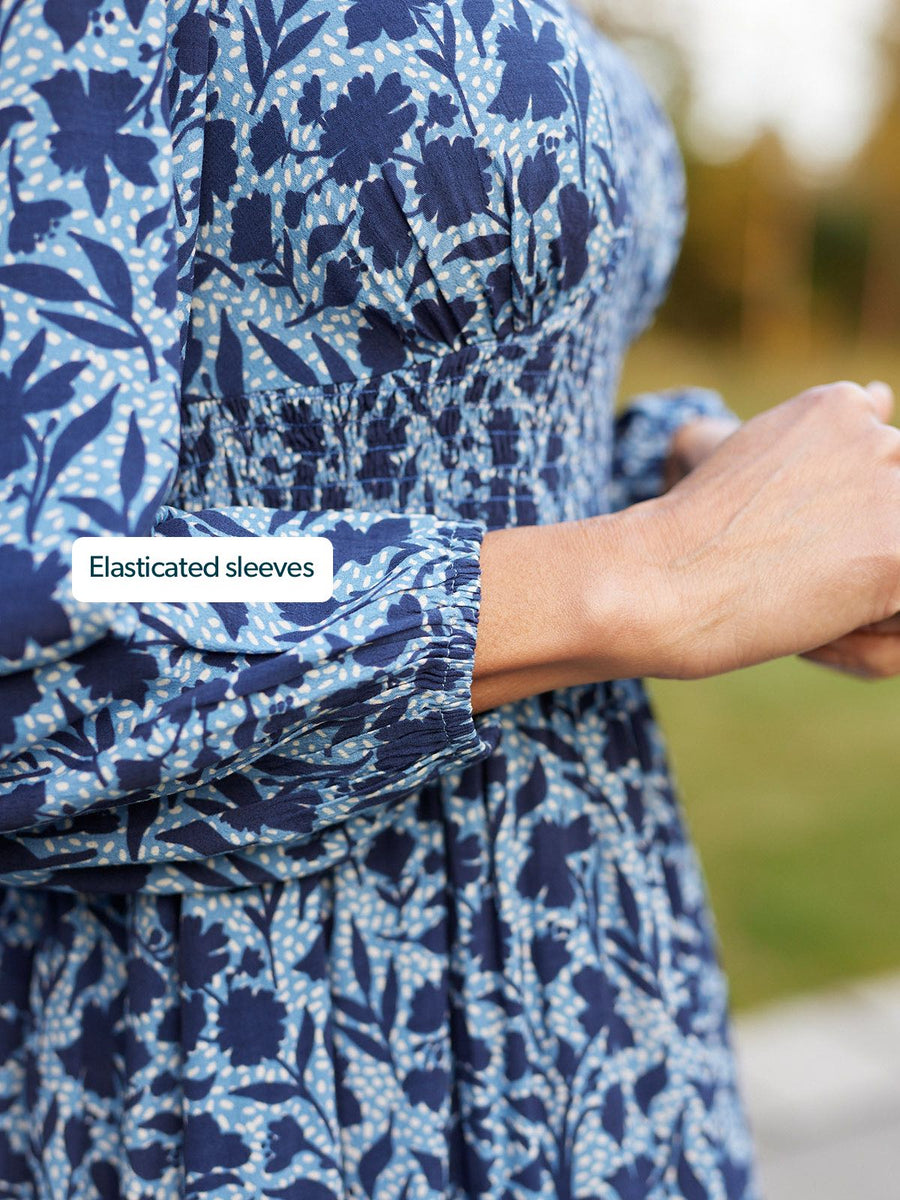 Maddie Dress - Blue Floral