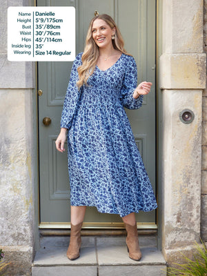 Maddie Dress - Blue Floral