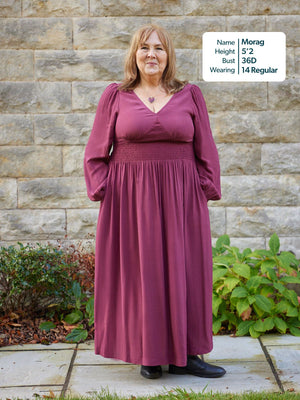 Maddie Dress - Burgundy