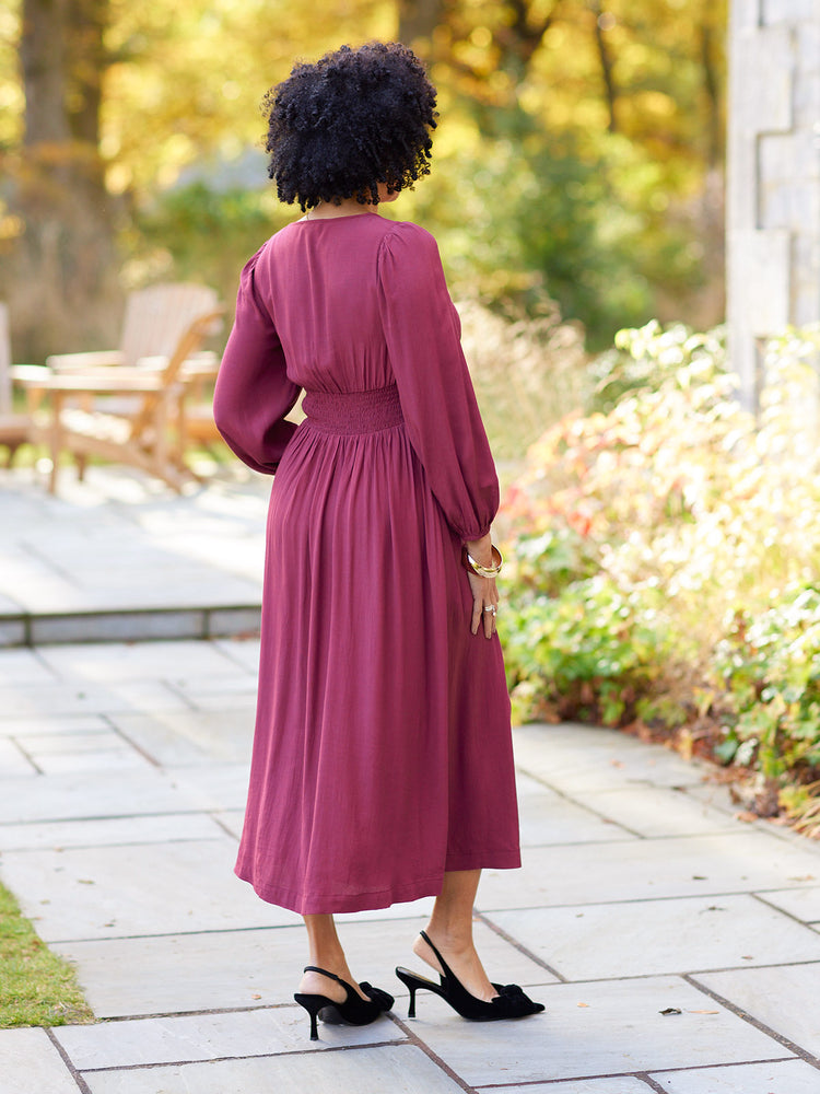 Maddie Dress - Burgundy