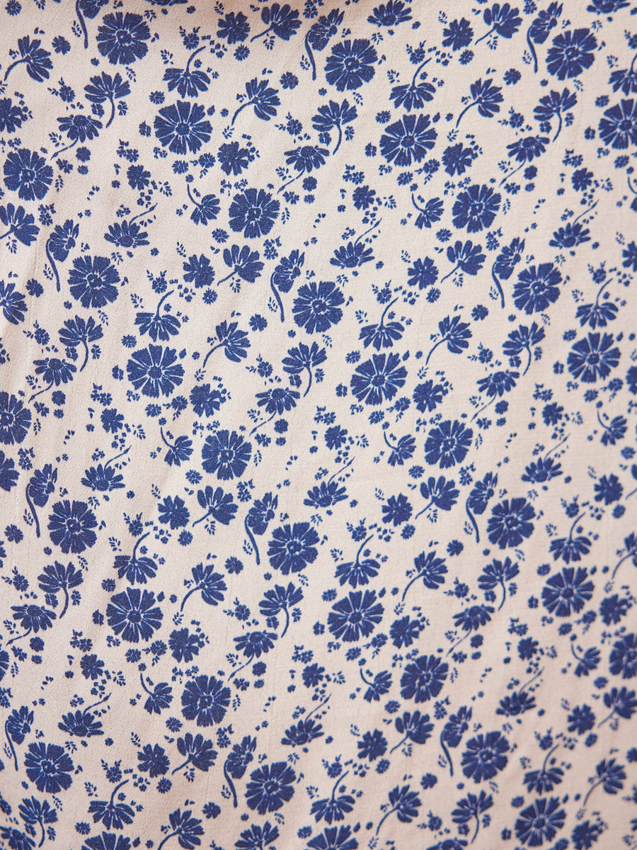 Maddie White Ditsy Print Midi Dress