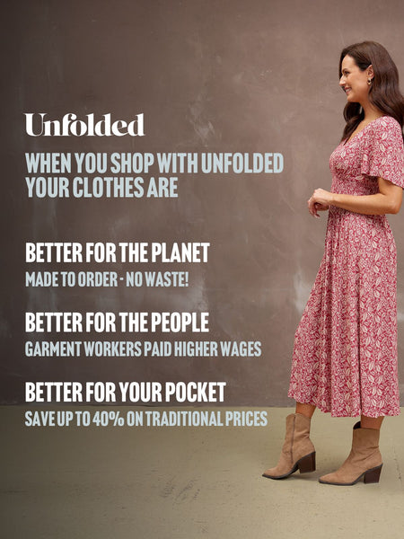 Maddie Short Sleeve Dress - Maroon Leaf Print