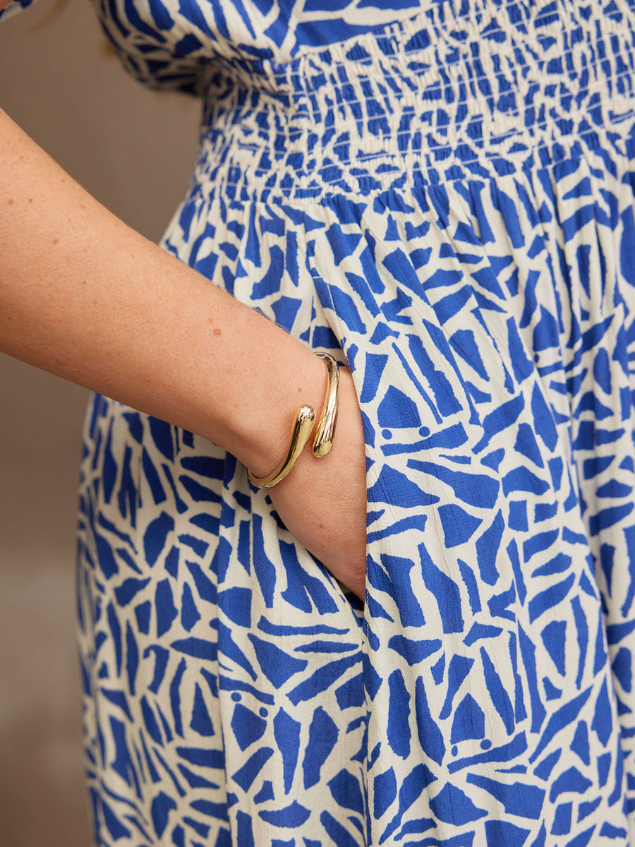 Maddie Short Sleeve Terrazzo Print