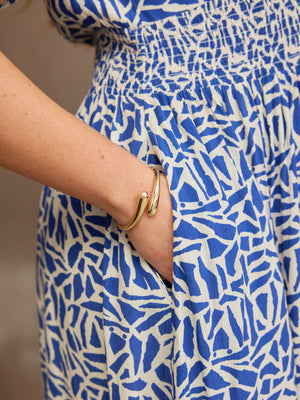 Maddie Short Sleeve Terrazzo Print