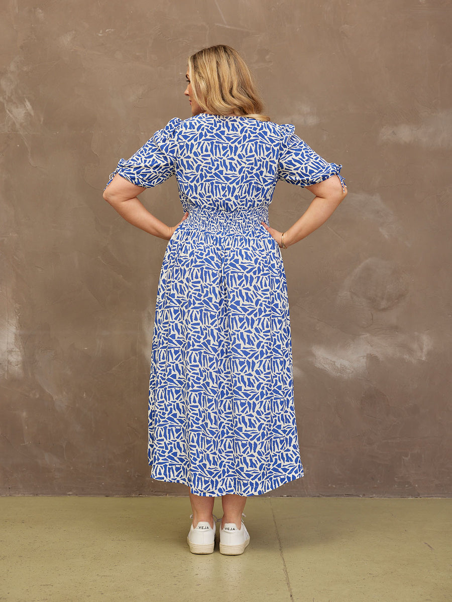 Maddie Short Sleeve Terrazzo Print