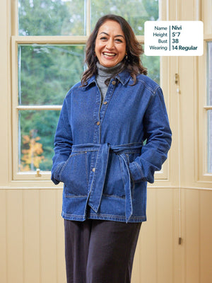 Margaret - Belted Denim Jacket