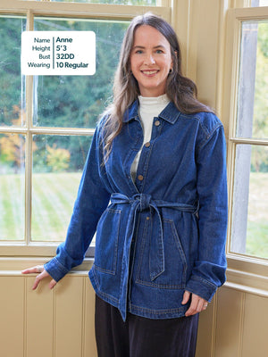 Margaret - Belted Denim Jacket