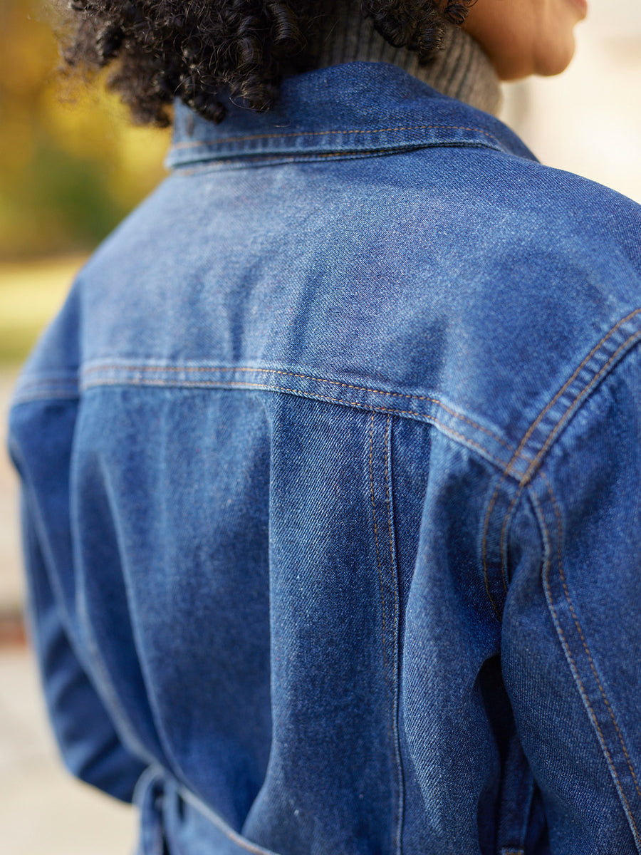 Margaret - Belted Denim Jacket
