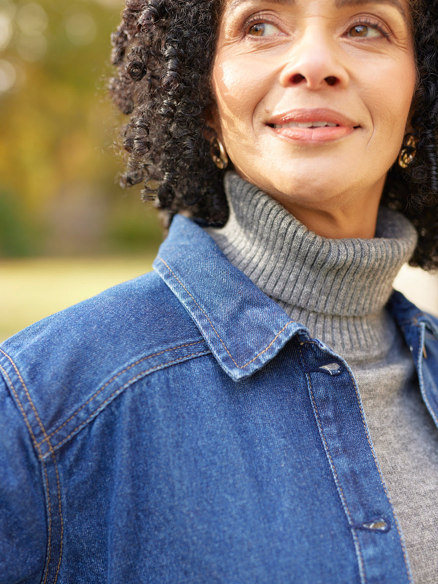 Margaret - Belted Denim Jacket