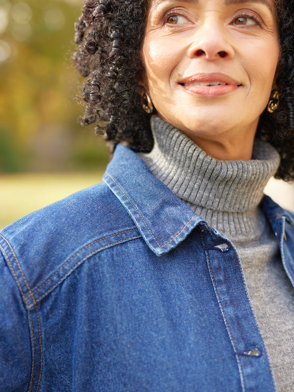 Margaret - Belted Denim Jacket