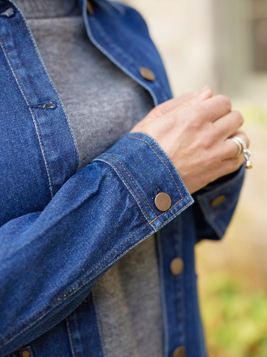 Margaret - Belted Denim Jacket
