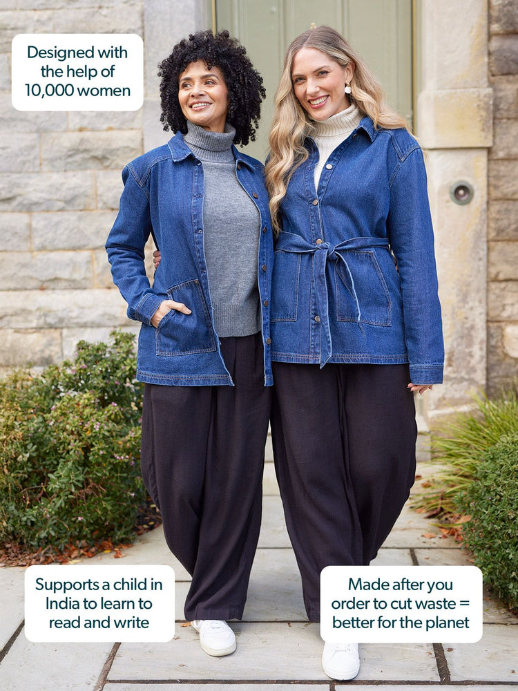 Margaret - Belted Denim Jacket