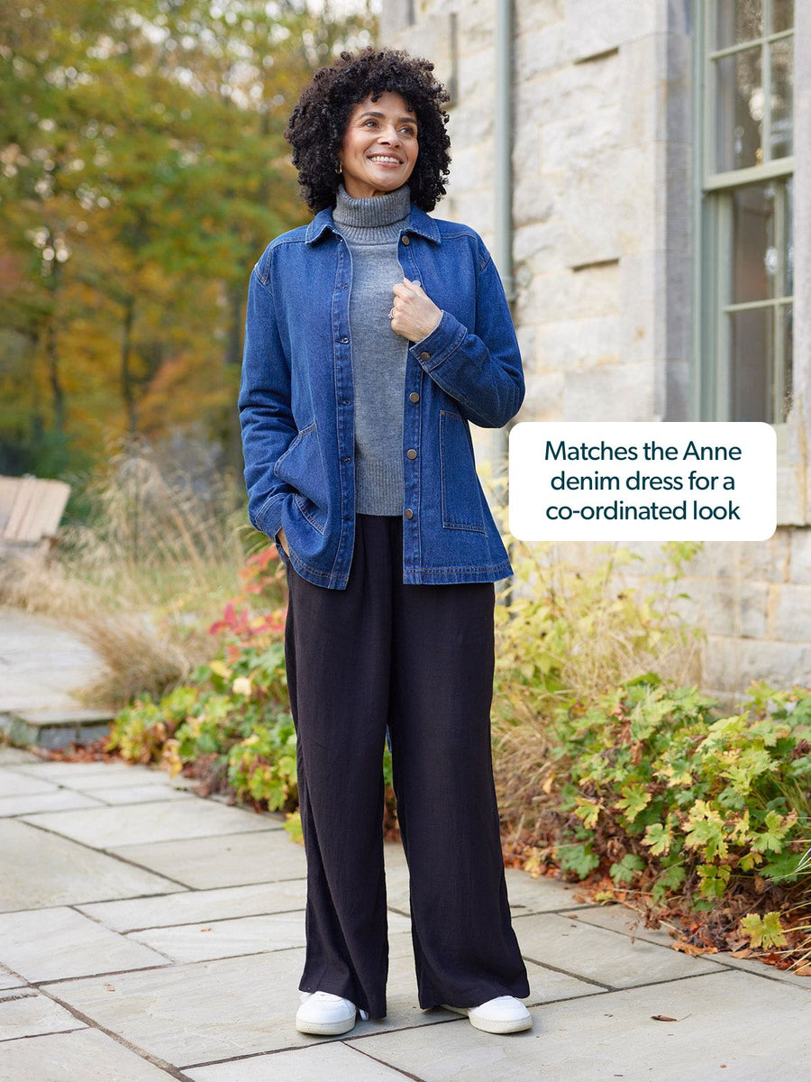 Margaret - Belted Denim Jacket