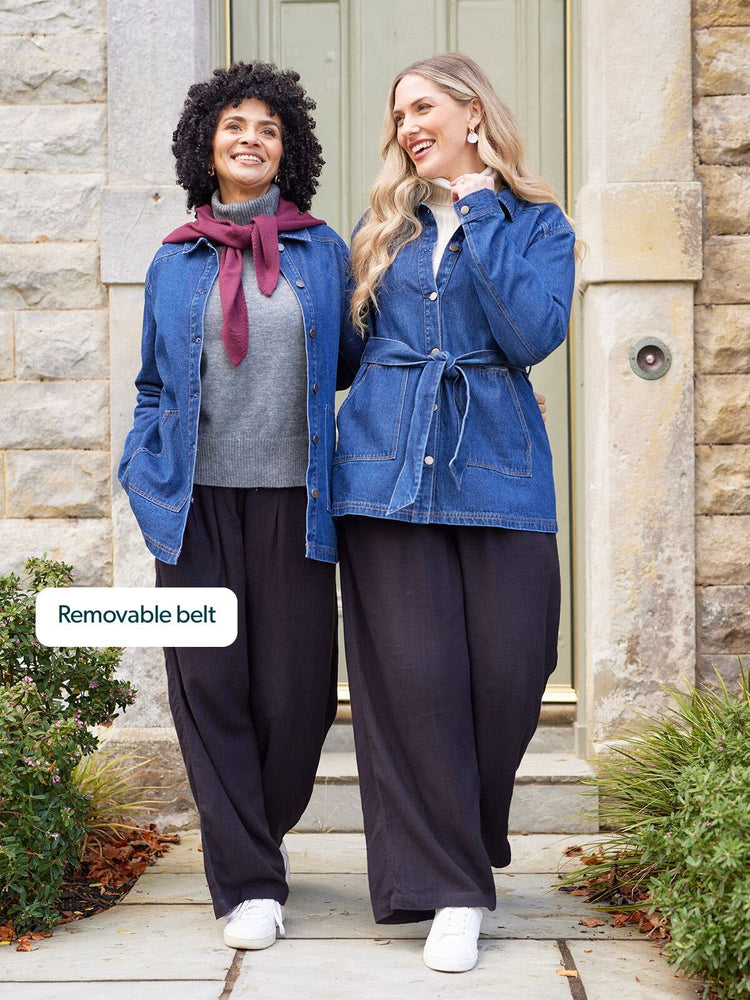 Margaret - Belted Denim Jacket