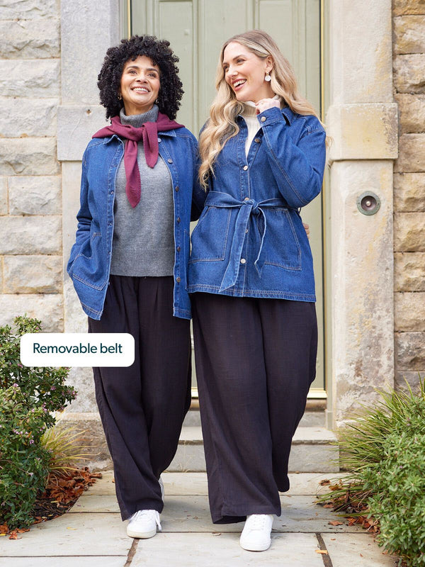 Margaret - Belted Denim Jacket