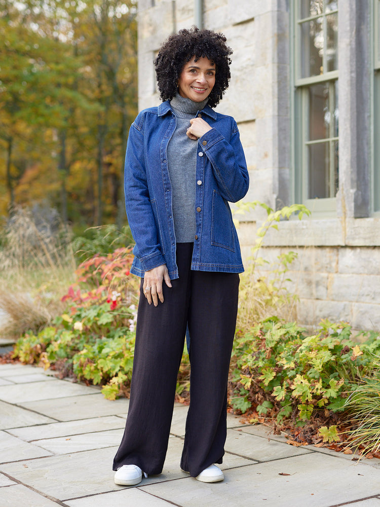 Margaret - Belted Denim Jacket