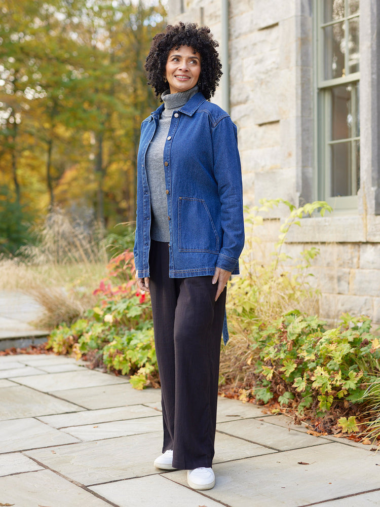 Margaret - Belted Denim Jacket