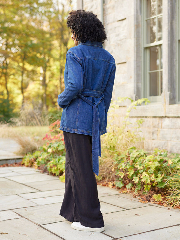 Margaret - Belted Denim Jacket
