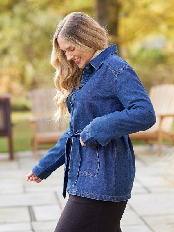 Margaret - Belted Denim Jacket
