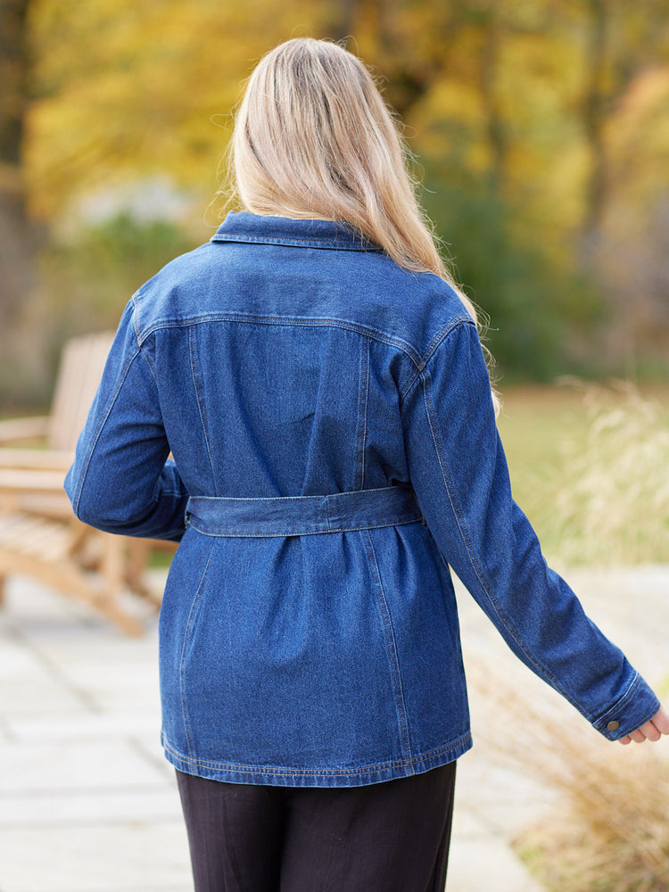 Margaret - Belted Denim Jacket