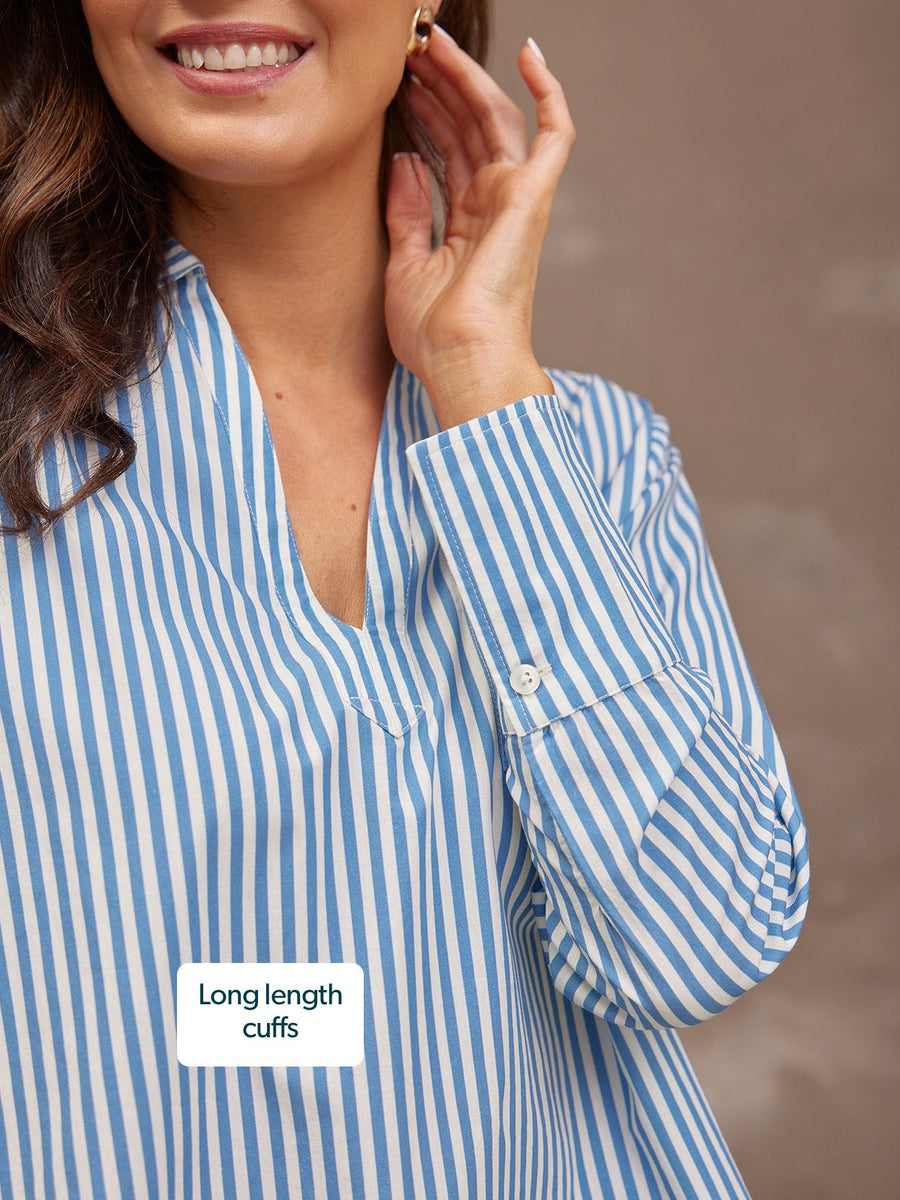 striped dress shirt Maria Stripe Shirt