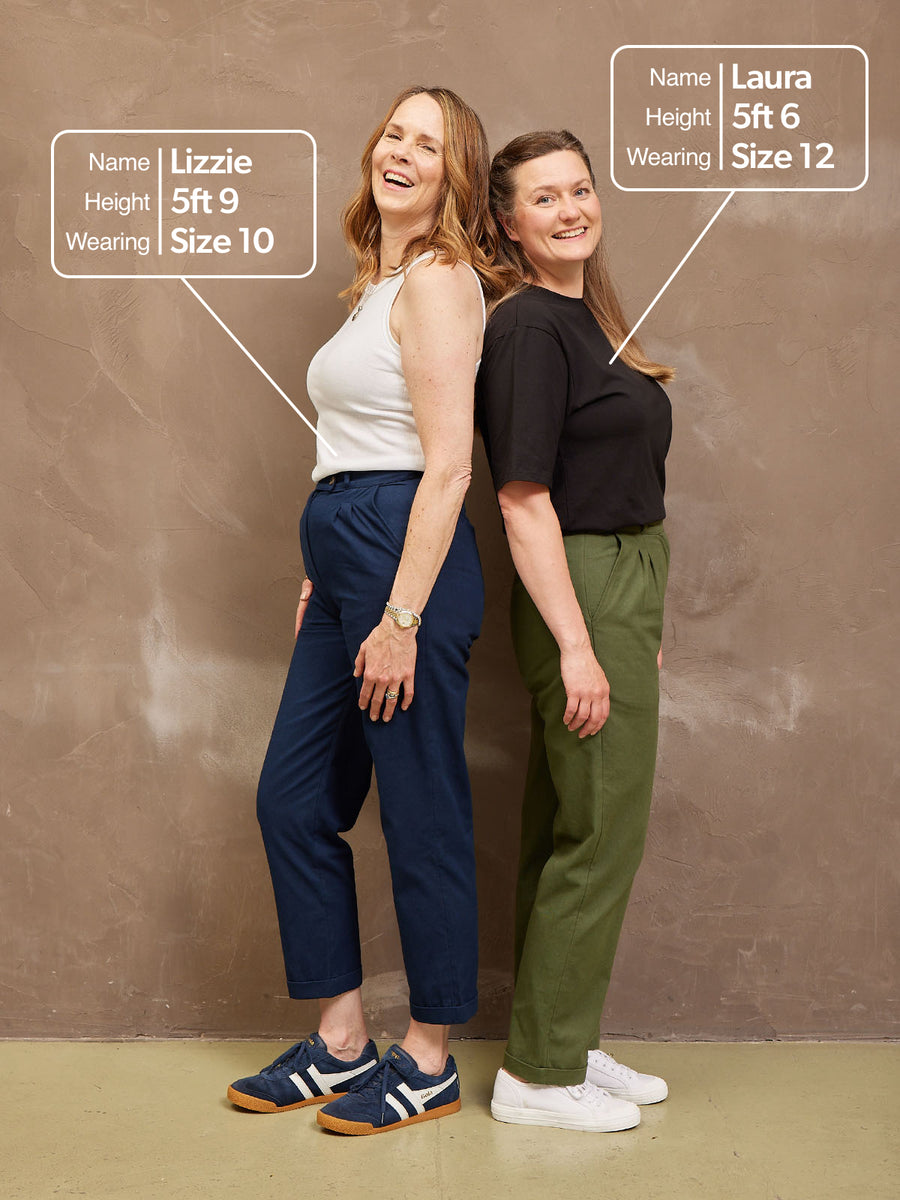 Maya - Straight Trouser - Navy - Sample