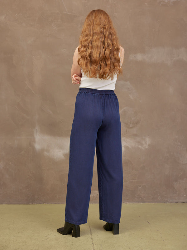 Meg Tencel Navy Trouser