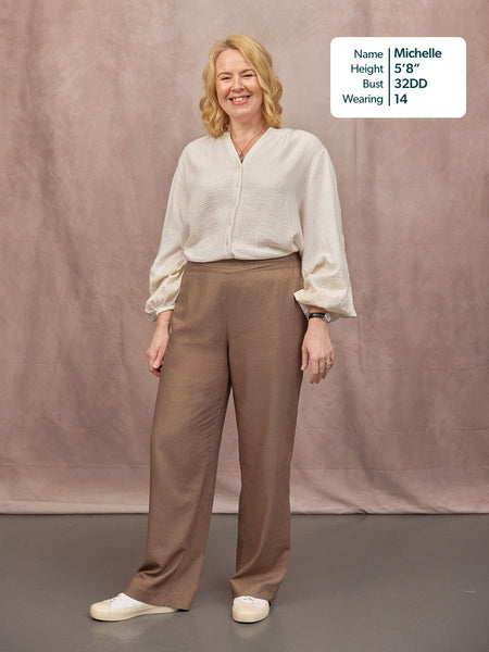 Meryl Summer Trouser - Mushroom