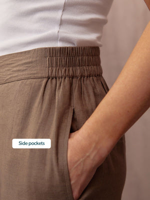Meryl Summer Trouser - Mushroom