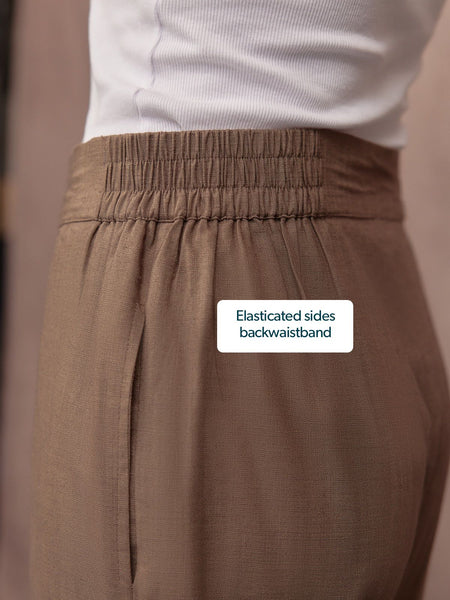 Meryl Summer Trouser - Mushroom