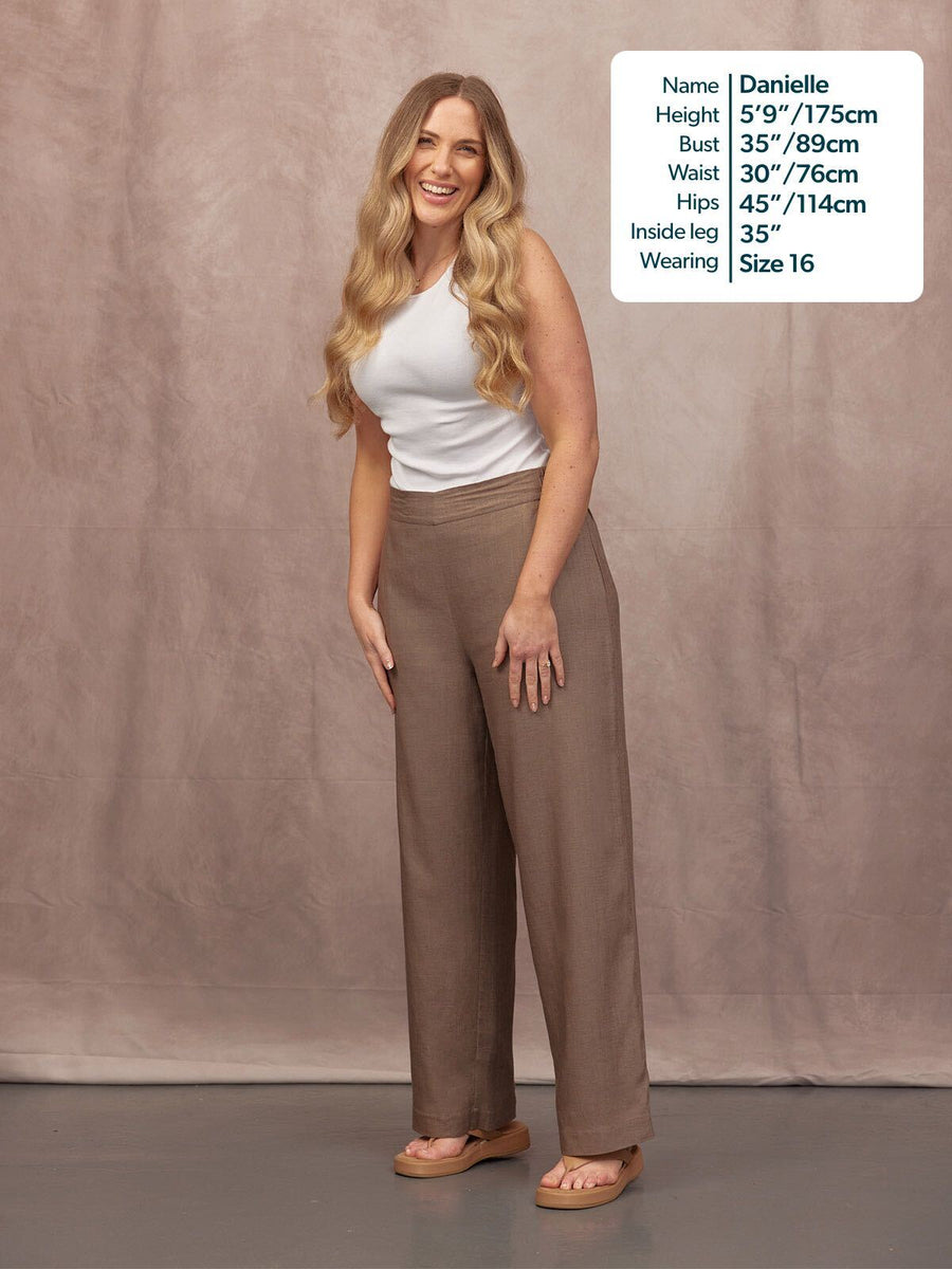 Meryl Summer Trouser - Mushroom