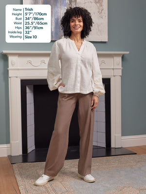 Meryl Summer Trouser - Mushroom