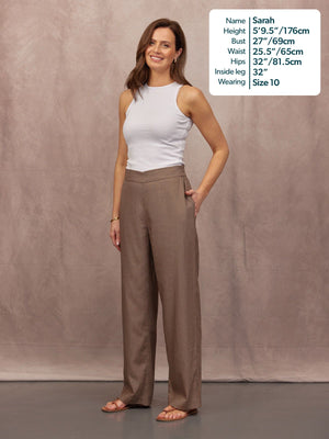 Meryl Summer Trouser - Mushroom