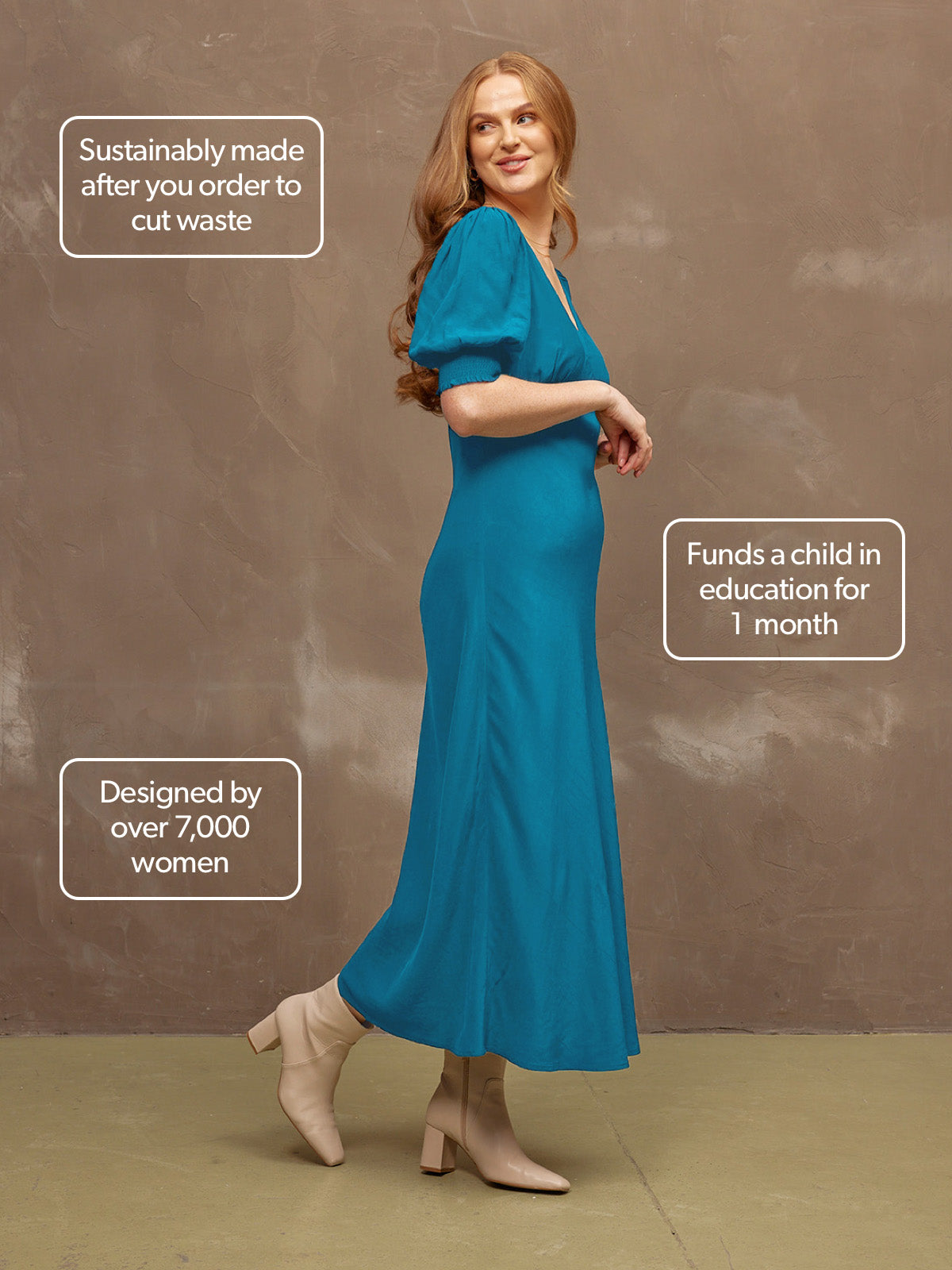 bias cut tea dress Bias Cut Tea Dress S/M OMNIA