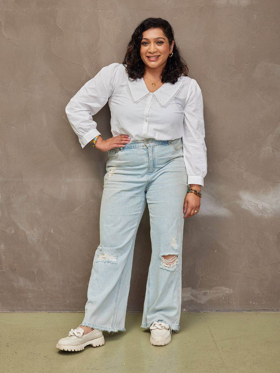 Murron - Collared Shirt - White