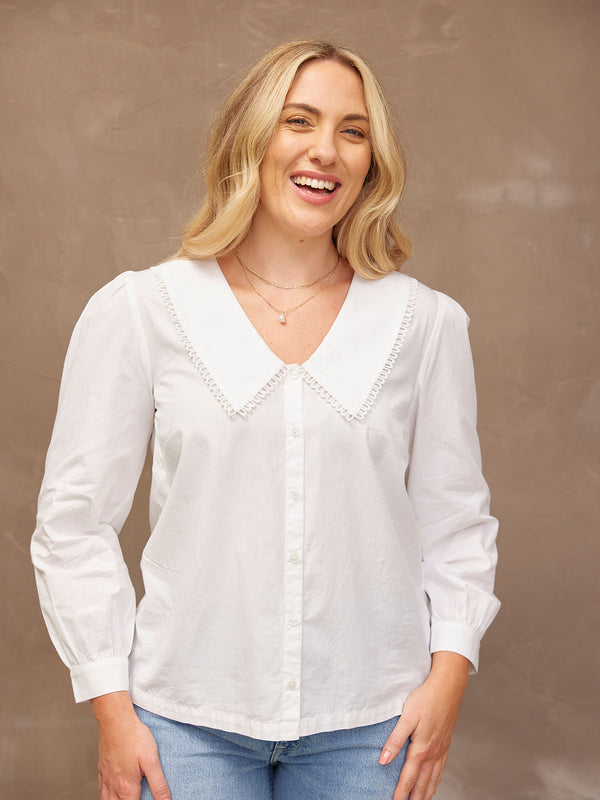 Murron - Collared Shirt - White